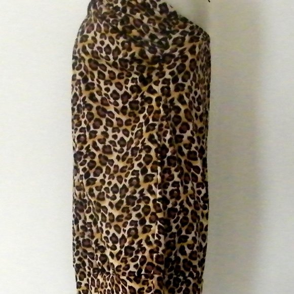 Halter Top Leopard Print Animal R Marks New York - Picture 4 of 11
